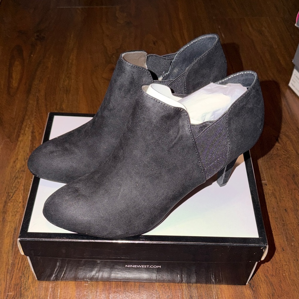 Nine West Faux Suede Ankle Booties